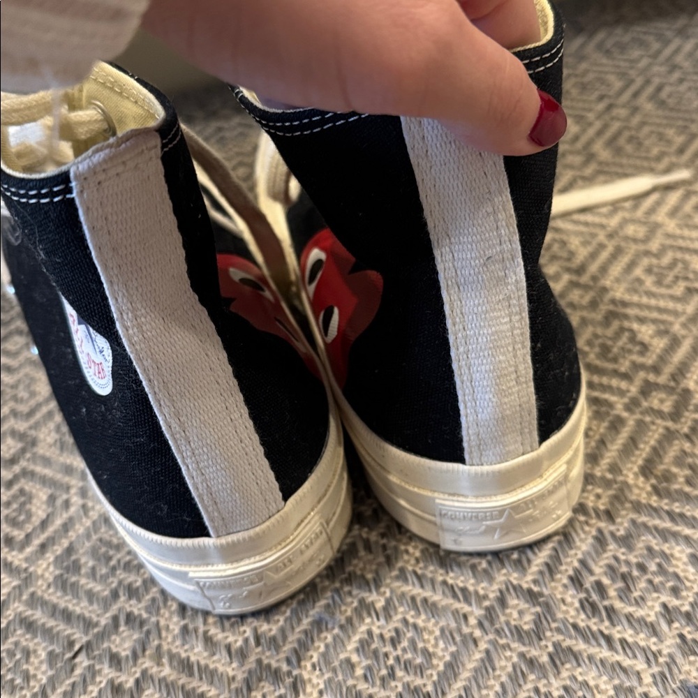 Comme Des Garcons PLAY x Converse Unisex Chuck Taylor High Top Sneakers - Picture 5 of 6